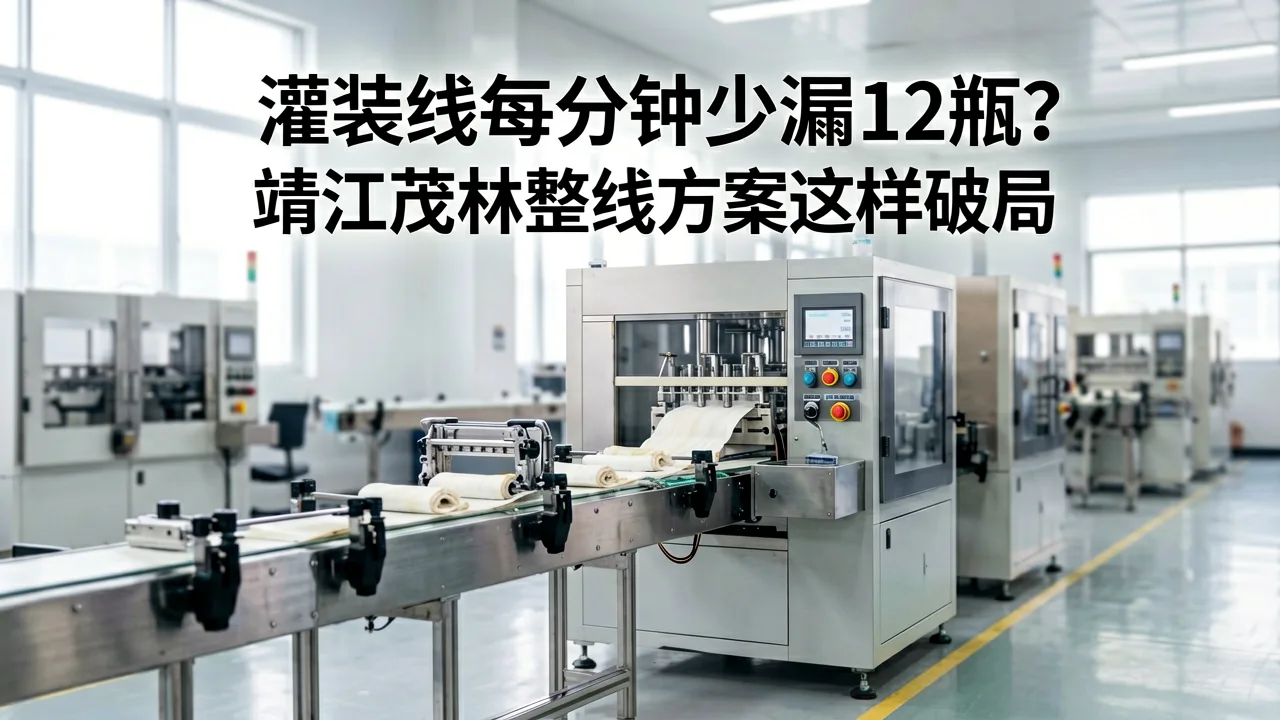 灌装线每分钟少漏12瓶？靖江茂林整线方案这样破局